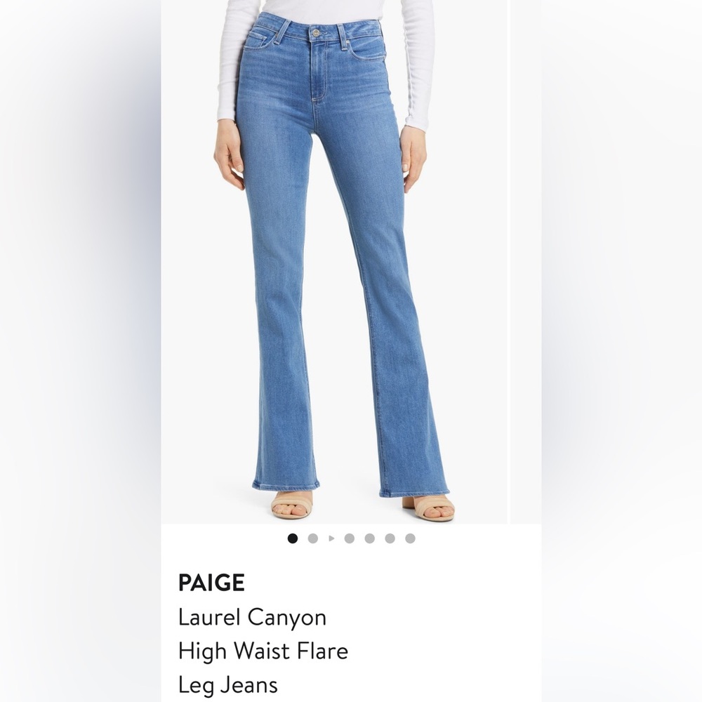 PAIGE Laurel Canyon High Rise Flare Jeans Size 31